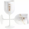 Moet & Chandon White Ice Imperial Acrylic Champagne Glasses x