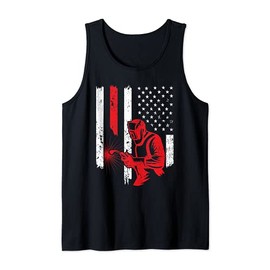 American Flag Welder Welding Vintage Metal Worker Cool Gifts Tank Top
