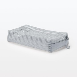 MUJI 44452011 3D Mesh Case, Gray, M, Approx. 9.8 x 4.9 x 2.0 inches (25 x 12.5 x 5 cm)