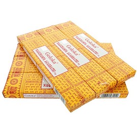 Goloka Nag Champa Agarbathi incense sticks 16 g Yellow Nagchampa pack of 1, 3, 6, 12