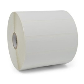 Zebra’s Thermal Transfer Label, Paper 4 inch x 1 inch Z-Select 4000T 1 inch Core 2,260 per Roll 4 Rolls per Ctn Top Coated Paper Perforated 5 inch Outer Permanent Acrylic Adhesive White 83340