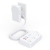 DEPOW Flat Extension Cord 3 FT with Outlet Cover, Power
