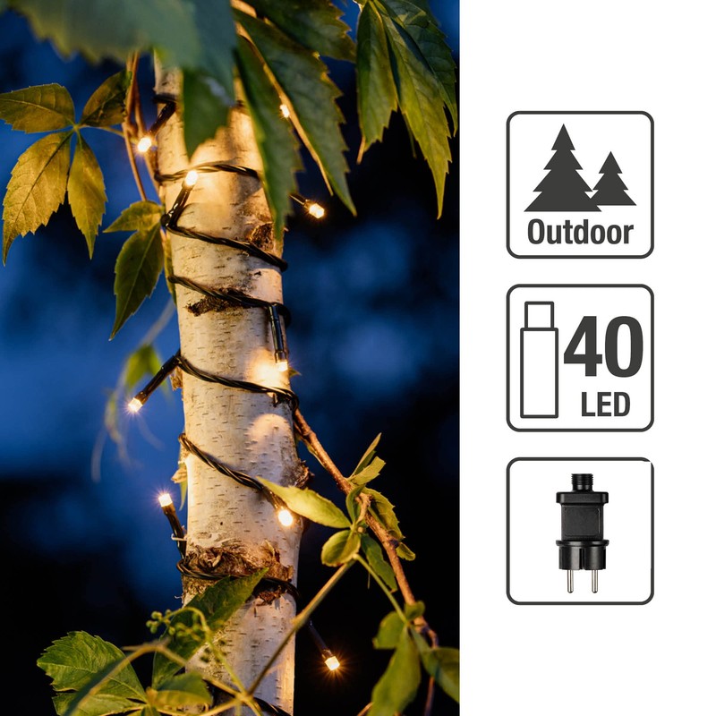 Hellum 560435 LED Energy-Saving Light Mini White, 40–Piece, includes transformer