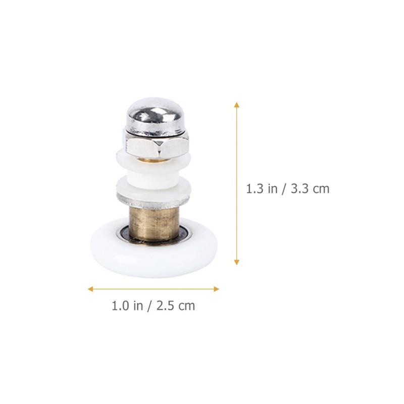 Operitacx Shower Wheels 4 Pcs Sliding Door Wheels Door Roller