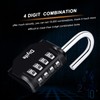 Combination Padlock, [2 Pack] Diyife 4 Digit Lock Combination, Padlock