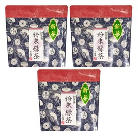 Sanrokuen Chiran Green Tea Powdered Green Tea (Powdered Sencha) Mellow, 1.8 oz (50 g) x 3 Pieces Set