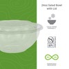 ECO PRODUCTS Compostable 24oz Salad Bowl, Clear PLA Plastic, With