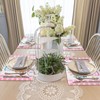Bigqin 4 Pieces Placemat Easter Linen 45 * 30cm, Happy