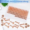 Comphic Copper Rivets for Leather, Smooth Leather Rivets, Pure Copper