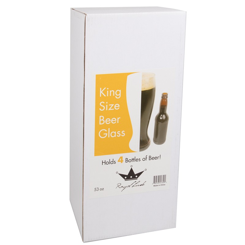 Oversized Extra Large Giant Beer Glass - 53oz - Holds