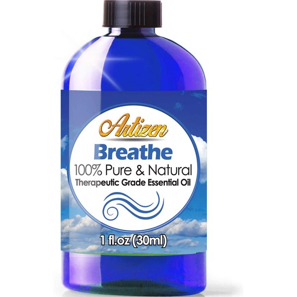 Artizen Breathe Blend Essential Oil (100% PURE & NATURAL - UNDILUTED) Therapeutic Grade - Huge 1oz Bottle - Perfect for Cold, Flu, Cough, Allergy, Congestion, and Sinus Relief