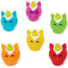 Baker Ross FC944 Rainbow Unicorn Water Squirters - Pack of 6, Toys for Kids, Kids Party Bag Fillers, Bath Toys