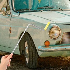 Angoily Jack Handle Replacement Trailer Jack Handle Wrenches Car Accessories Scissor Jack Crank Handle Crank Hook Shake Hands Hand Crank Spare Parts Joystick Tool High-Carbon Steel