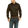 ARIAT Solid Twill Fitted Shirt, Black, X-Large