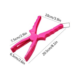 2PCS Fishing Pliers Fish Gripper Tools Plastic Fishing Gripper Portable Fishing Grips Plier for Catching Fish-Blue