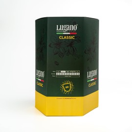 Lugano Espresso Capsules - Classic Blend, Nespresso Compatible, Biodegradable Pods, Italian Coffee, 60 Capsules - 6 Sleeves, Sustainable Packaging