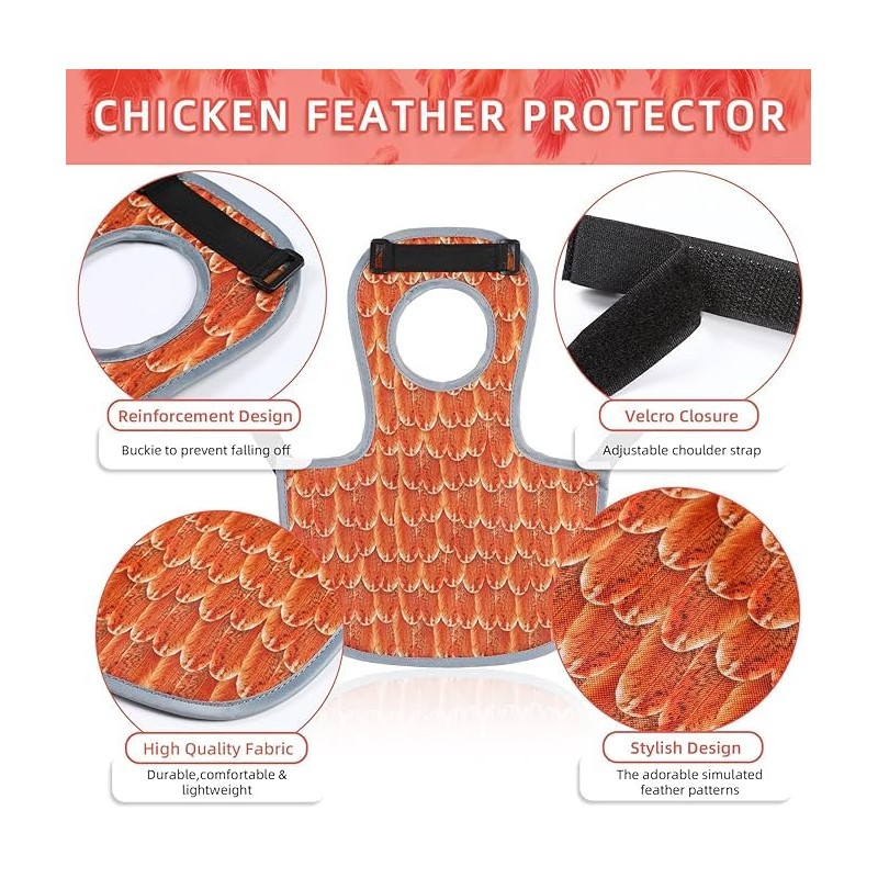 MYWSN Chicken Saddles for hens, Chicken Apron Back Protector for