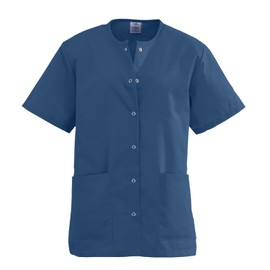 Medline AngelStat Ladies Jewel Neck Snap Front Scrub Tops, 851nntl, 1 Pound