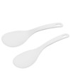 Cionyce 2PCS Plastic Rice Paddle Spoon Rice Scoop, Non-Stick Rice