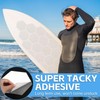 TRINKA 20PCS Surfboard Traction Pads, Waxless Hexagon Surfboard Clear Deck