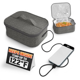 Insulated Lunch Bag for Men - Small Lunch Box for Women (3.5 x 7.09 x 5.12) with Heat-Resistant 3-Layers Fabric - Thermo Reflective Lining Keeps Food Warm for 4-6 Hours, Designed for Work or Travel