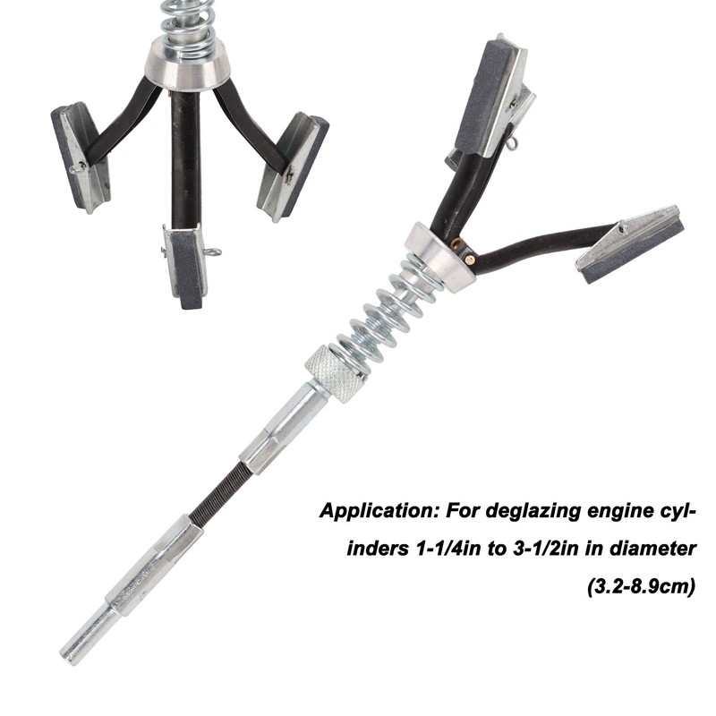 Engine Cylinder Hone Tool Deglazer with 3 Piece 1 1/8in