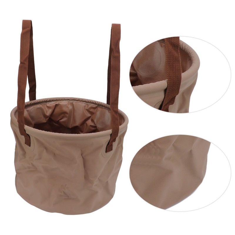 Collapsible Bucket Wear Resistant Space Saving Portable Folding Bucket for