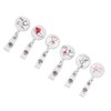Retractable Badge Reel Clip Portable Nurse ID Name Card Badge