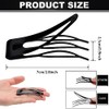24 Pinzas para Cabello de Doble Agarre Pinzas para el Cabello con Broche de Metal Pasadores para el Cabello para Mujeres para Hacer el Cabello, Sumini
