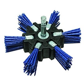 Century Drill and Tool 77343 Fine Nylon Flap Brush, 4-Inch (150 Grit)