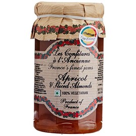 Albaricoque Almendra Jam Andresy todos los Francés naturales Jam Pure caña de azúcar 9 oz Jar Confitures a l 'ancienne, uno por Les Confitures a l 'ancienne