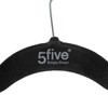 Set of 2 Trouser Hangers Made of Black Felt, ABS