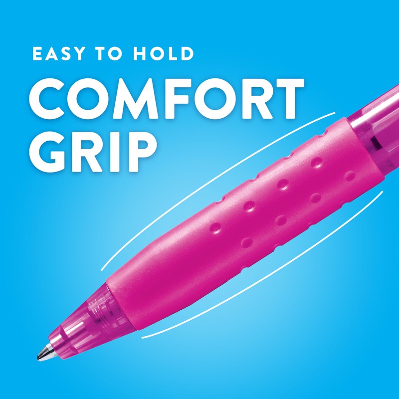 Paper Mate InkJoy 300RT Retractable Ballpoint Pens - Purple Ink