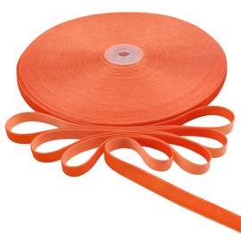 BokingOne Vintage Orange Velvet Ribbon, 3/8 Inch X 30Yds Single Face Velvet Ribbon for Gift Wrapping Home Wedding Party Decorations Arts Crafts