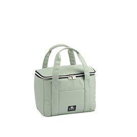 Elegant City Cool Bag in Mint Green 28 x 18 x 21 cm, Approx. 10.5 L Volume with Wide Carry Handles for Picnics, School, Excursions, Travel, Cosmetics