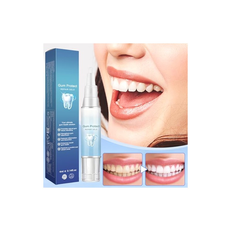 Mullein Gum Repair Gel, Teeth Whitening Essence Pen, Gum Shield