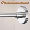 uxcell Stretchable Shower Curtain Rod Rack, Stainless Steel Diamond Shaped