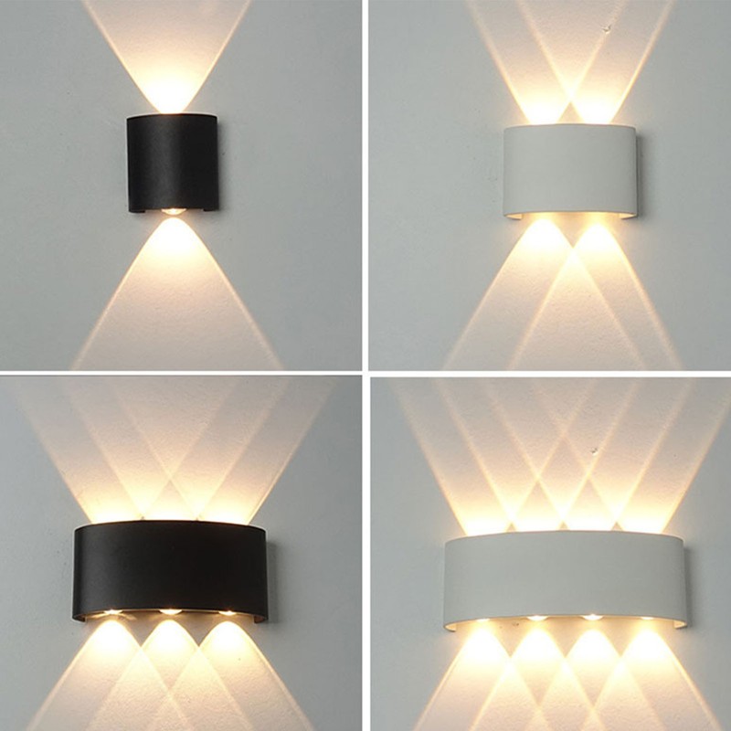 Outdoor LED Wall Lights 6 LEDs Patch Light Source Aluminum
