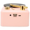 Bluetooth Speaker Stereo USB Charging Retro Turntable Design Portable Mini
