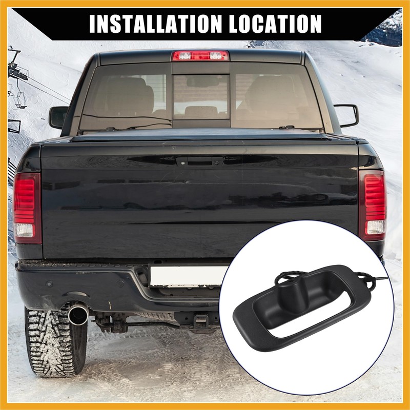 Partuto Backup Camera Tailgate Handle for Chevy Silverado 1999-2007 for
