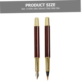 SEWACC 1 Set Fountain Brush Pen Kit Refillable Ink Calligraphy Pens for Beginners Soft Wolf Hair Brush for Letter Writing and Artistic Practice Back to School Supplies