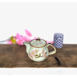 百華園 九谷【ティーポット・急須】小 ソメイヨシノ【裏絵】陶器 250ml 1個