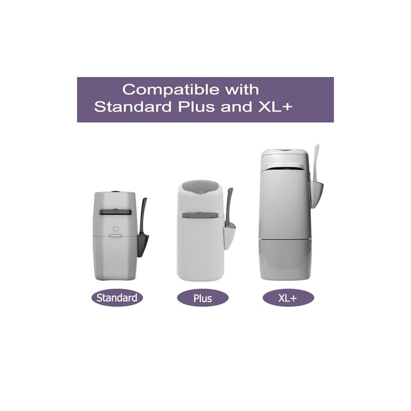 4 Pack Cat Litter Refill Bags Cartridges Compatible with Genie