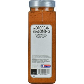 McCormick Culinary Moroccan Seasoning, 16 oz - One 16 Ounce Container Moroccan Spice Blend with Cinnamon, Cumin, Black and Red Peppers, and Turmeric