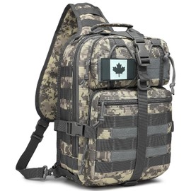 ATBP Tactical Sling Backpack Bag Military Shoulder Bag Pack for Men EDC Molle Crossbody Bag 15L