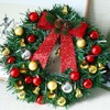 Xmas Wreath with 20 LED Lights and Bells Christmas Garland
