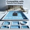 Seauto Cordless Pool Vacuum Roboric Automatic Pool Cleaner Wall and