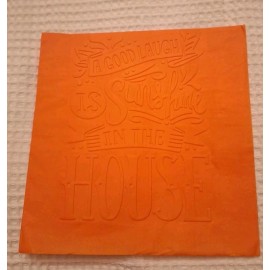 Unbranded  A GOOD LAUGH EMBOSSED Luncheon Napkins 6.5 X 6.5 Folded- 25