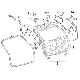 23.17 Inch 2Pcs Liftgate Trunk Struts Lift Supports Compatible With Ford Edge 2017-2024 W/O Power Liftgate | Fr 05/15/2017 4 Door Sport Utility Shock Gas Spring Cylinder Rear Back Tailgate Hatch