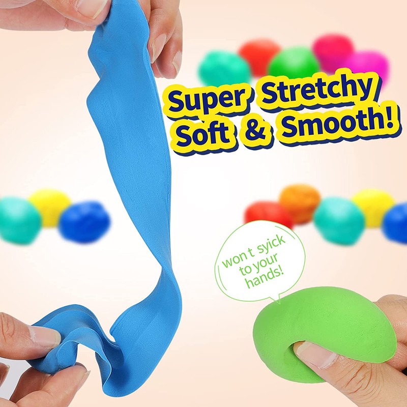 QMAY Air Dry Clay, 24 Colors Ultra Light Modelling Clay